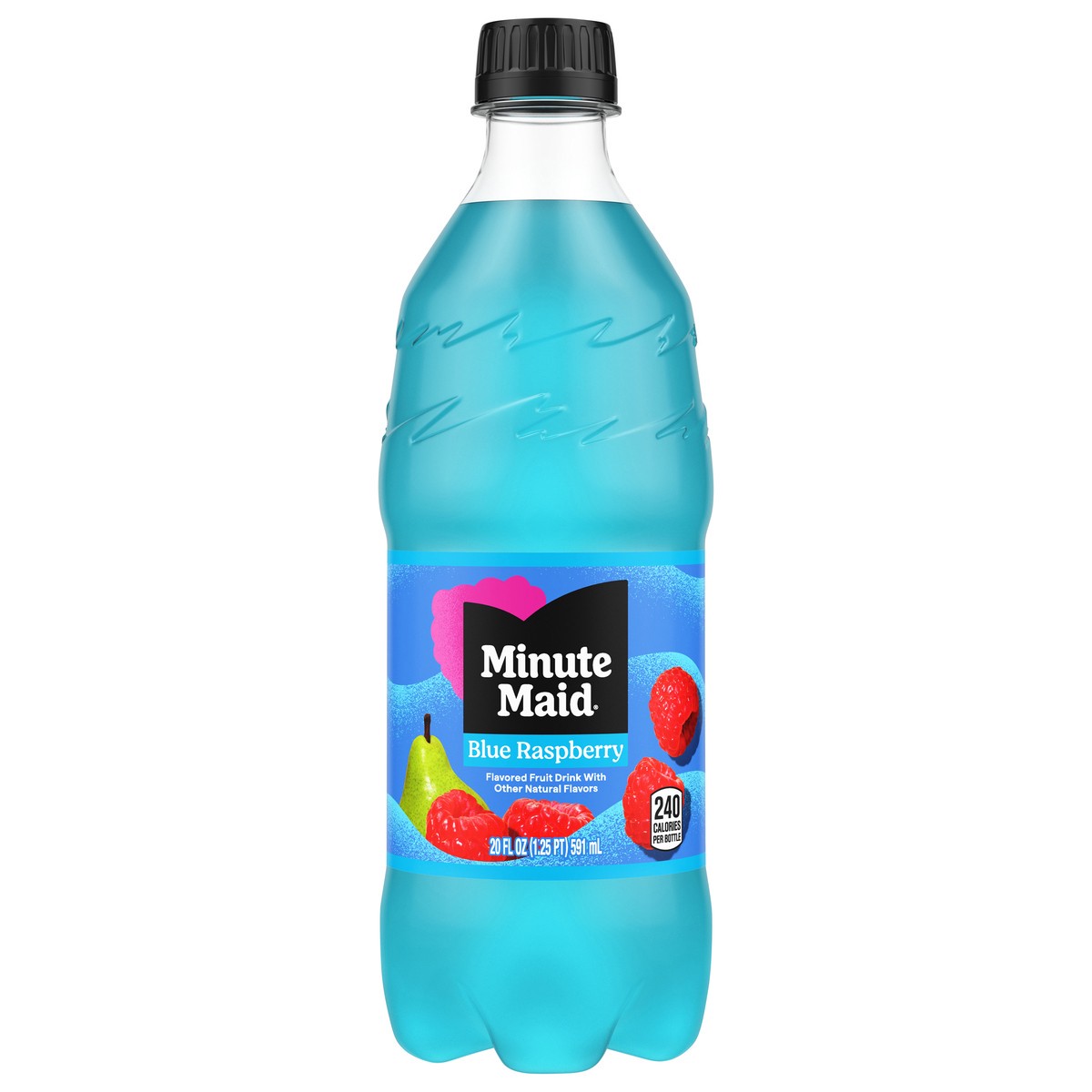 slide 1 of 7, Minute Maid Blue Raspberry Bottle- 20 fl oz, 20 fl oz