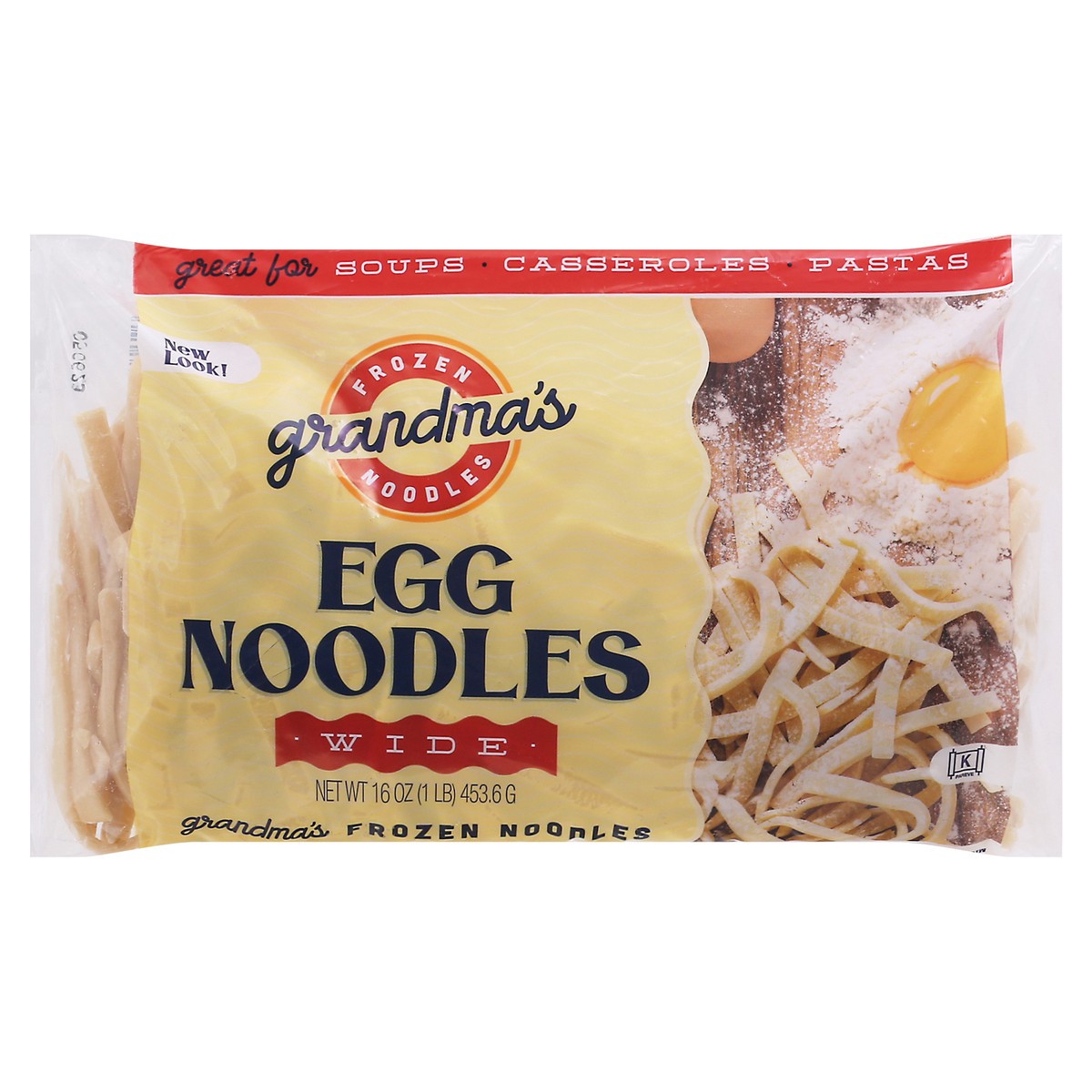 slide 5 of 13, Grandma's Wide Egg Noodles 16 oz, 16 oz