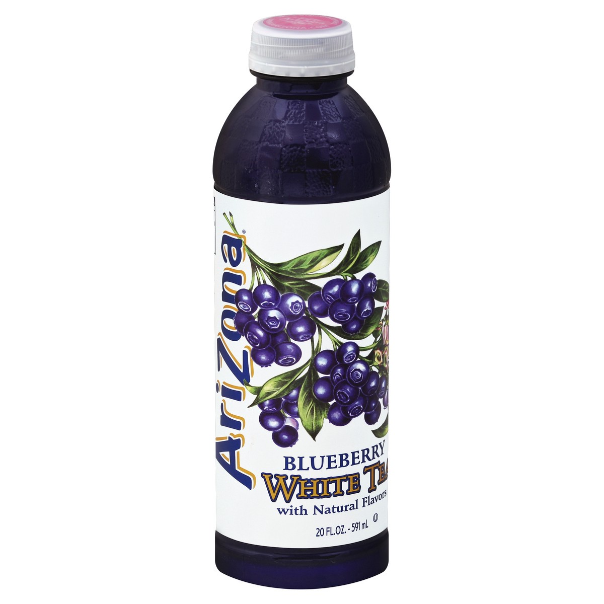 slide 4 of 5, AriZona Arizona White Iced Tea Blueberry - 20 oz, 20 oz