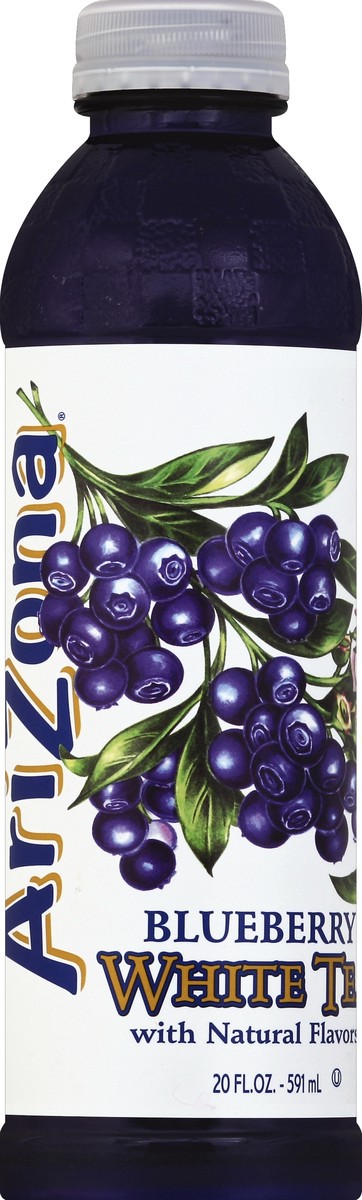 slide 1 of 5, AriZona Arizona White Iced Tea Blueberry - 20 oz, 20 oz