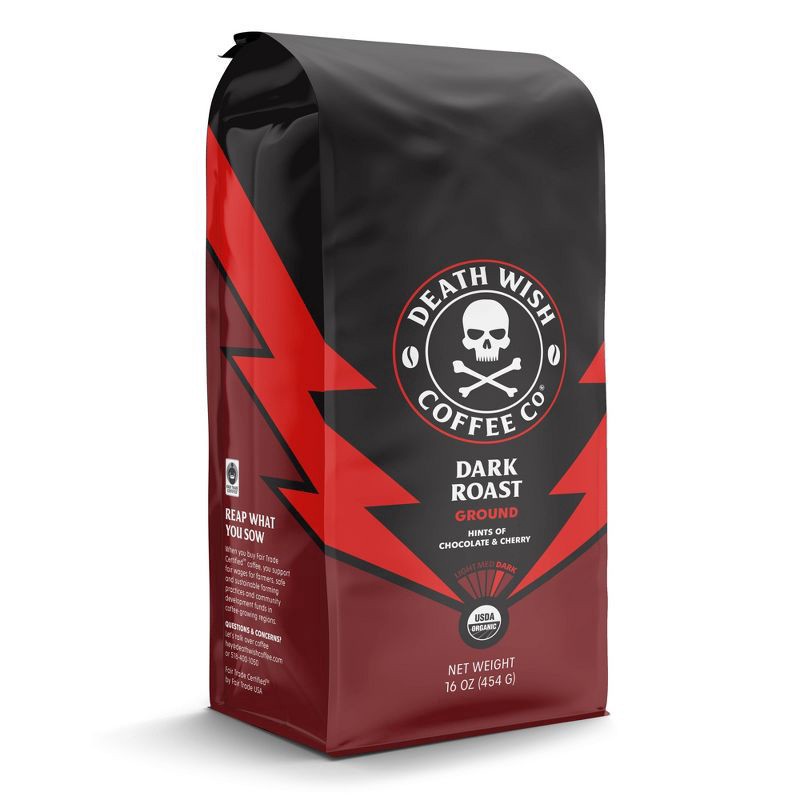 slide 5 of 5, Death Wish Coffee Co. Death Wish Coffee - Ground, 1 lb