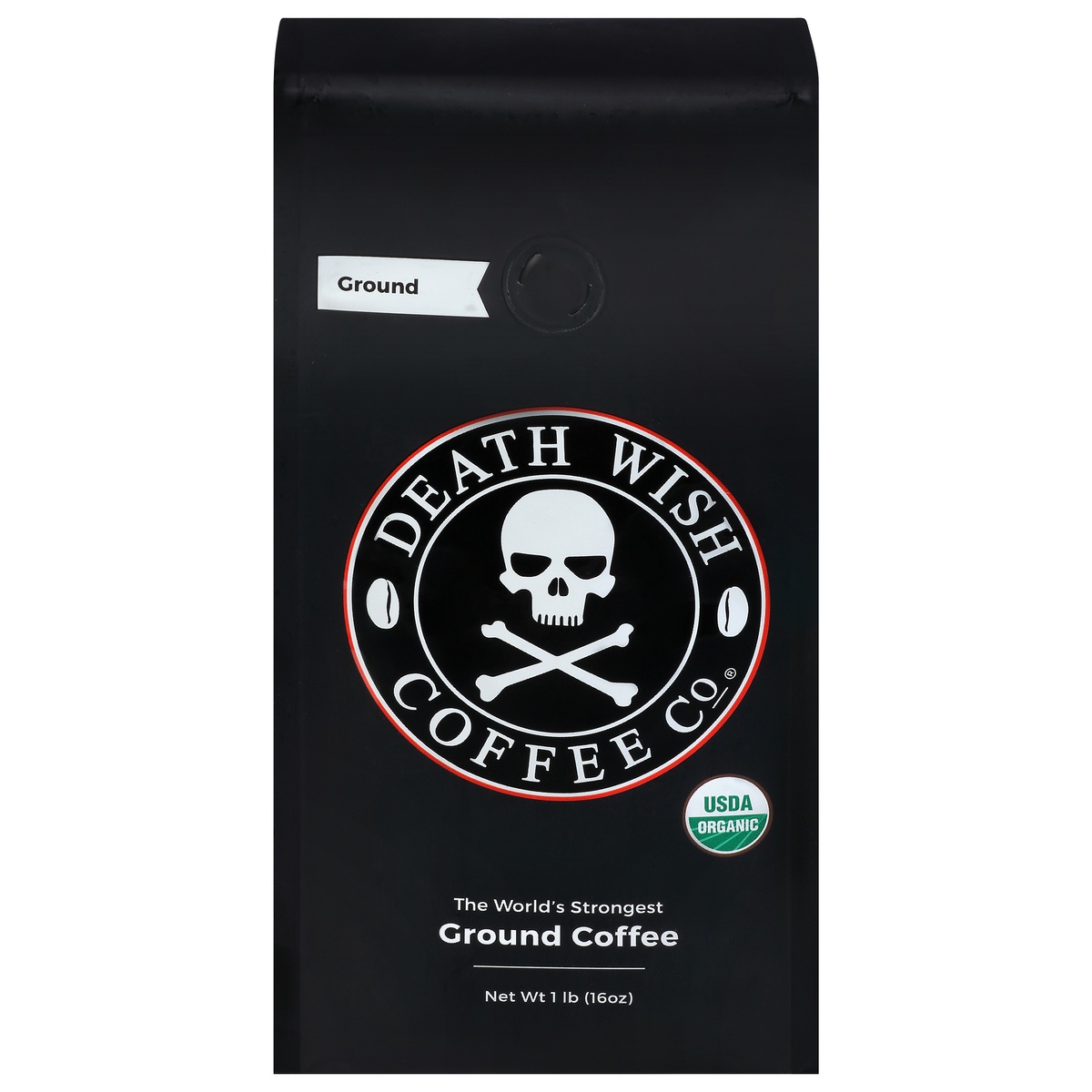 slide 1 of 1, Death Wish Coffee Co. Organic Ground Coffee, 16 oz