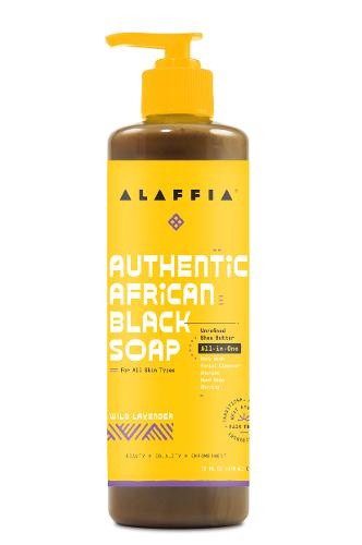 slide 1 of 1, Alaffia African Black Soap Qils Lavender, 16 fl oz