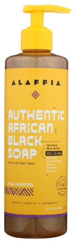 slide 1 of 1, Alaffia African Black Soap Qils Lavender, 16 fl oz