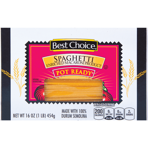 slide 1 of 1, Best Choice Noodle Pot Ready Spaghetti, 16 oz