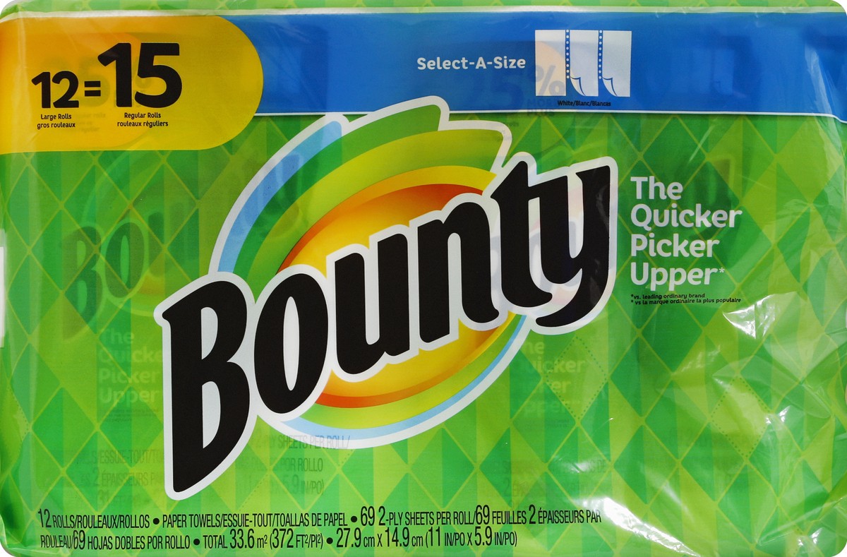 slide 1 of 5, Bounty Paper Towel 12 ea, 12 ct