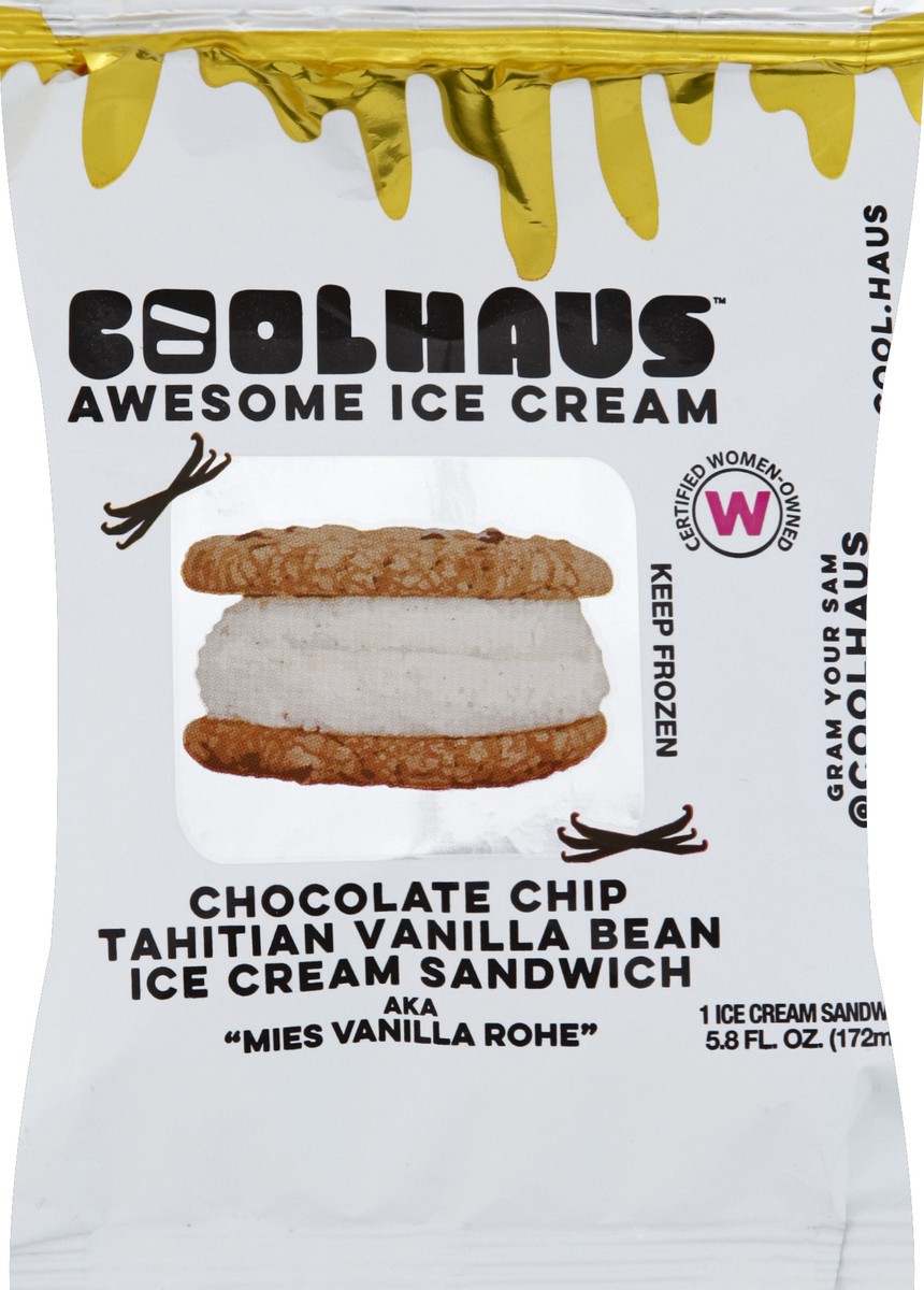 slide 5 of 7, Coolhaus Sandwich Choc Chip Ckie/Vanila, 1 ct