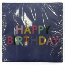 Meijer Lunch Napkin Happy Bday 24 Ct