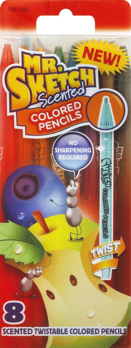 slide 7 of 8, Mr. Sketch Scented Twistable Colored Pencils Assorted Colors, 8 ct