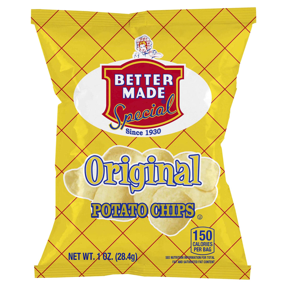 slide 1 of 5, Better Made Original Potato Chips, 50 ct, 1 oz