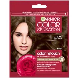 L'Oréal Garnier Color Sensation Permanent Hair Color, Light Brown