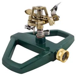 Melnor Metal Pulsating Sprinkler - Green - Melnor