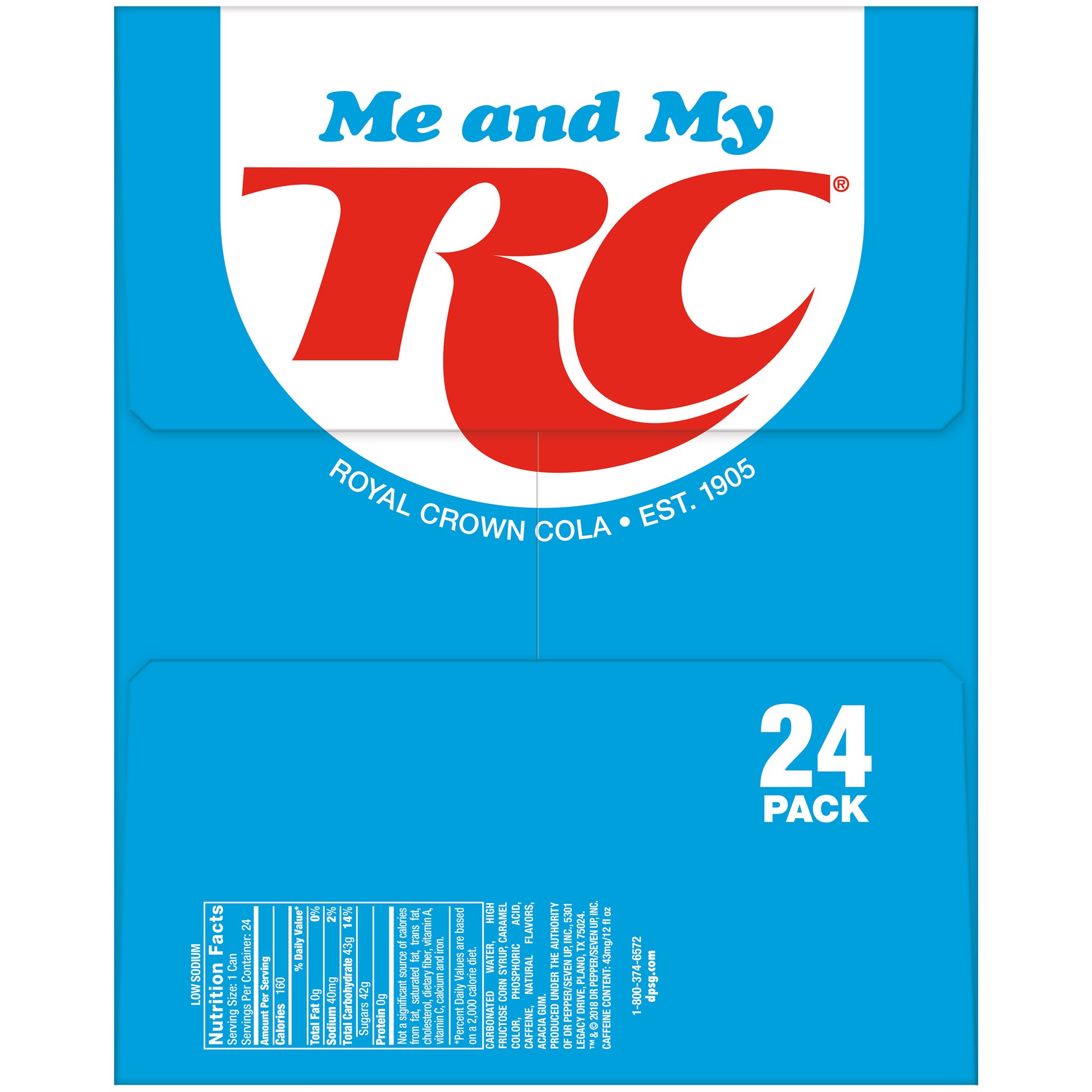 slide 4 of 5, RC Cola Soda, 12 fl oz cans, 24 pack, 24 ct