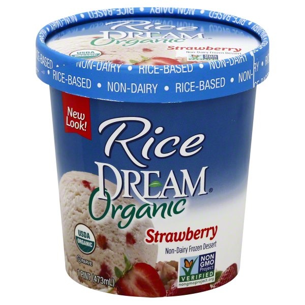 slide 1 of 1, Rice Dream Frozen Dessert Nondairy Strawberry, 16 oz