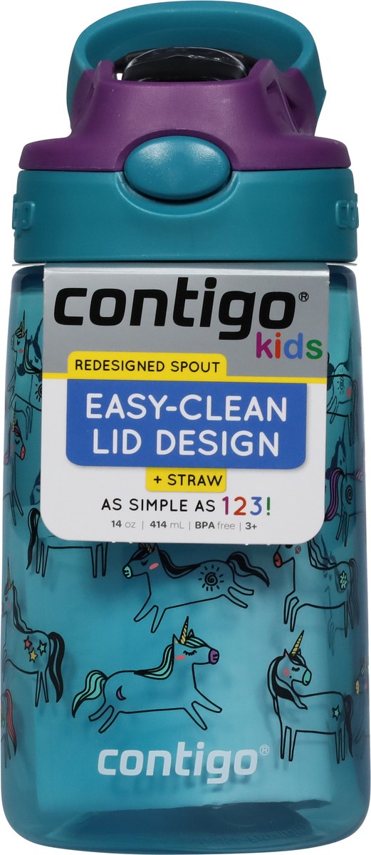 slide 6 of 9, Contigo Kids Water Bottle with Redesigned AUTOSPOUT Straw, Unicorns, 1 ct