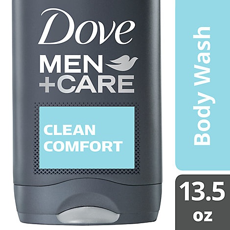 slide 1 of 1, Dove Men+Care Body + Face Wash Clean Comfort, 13.5 oz