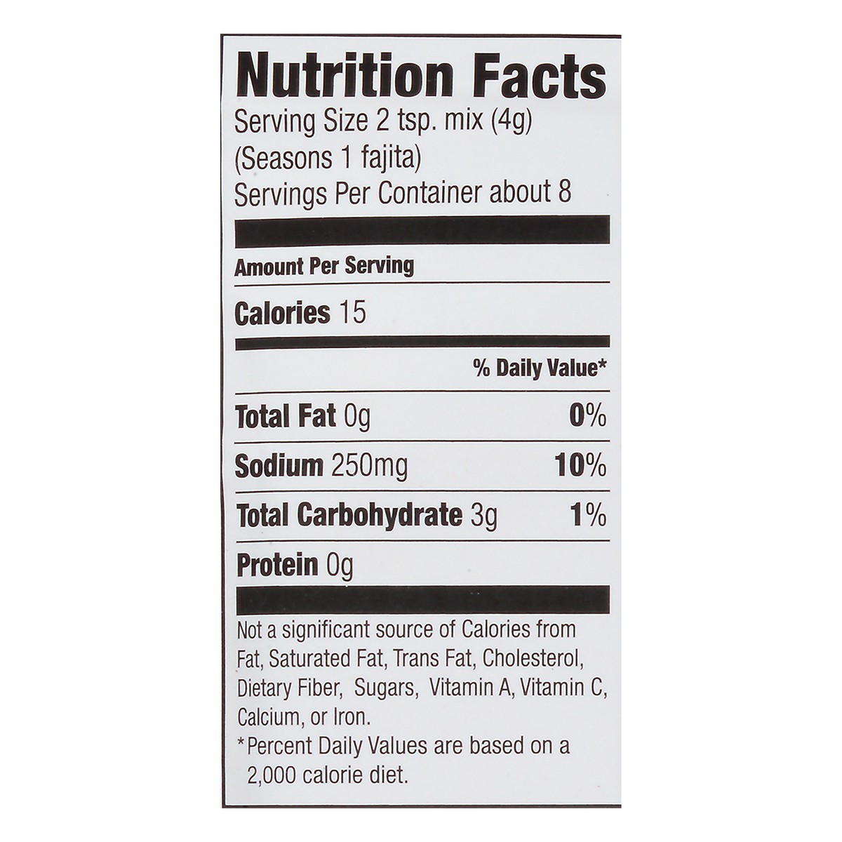 slide 3 of 8, McCormick Gluten Free Fajitas Seasoning, 1.12 oz