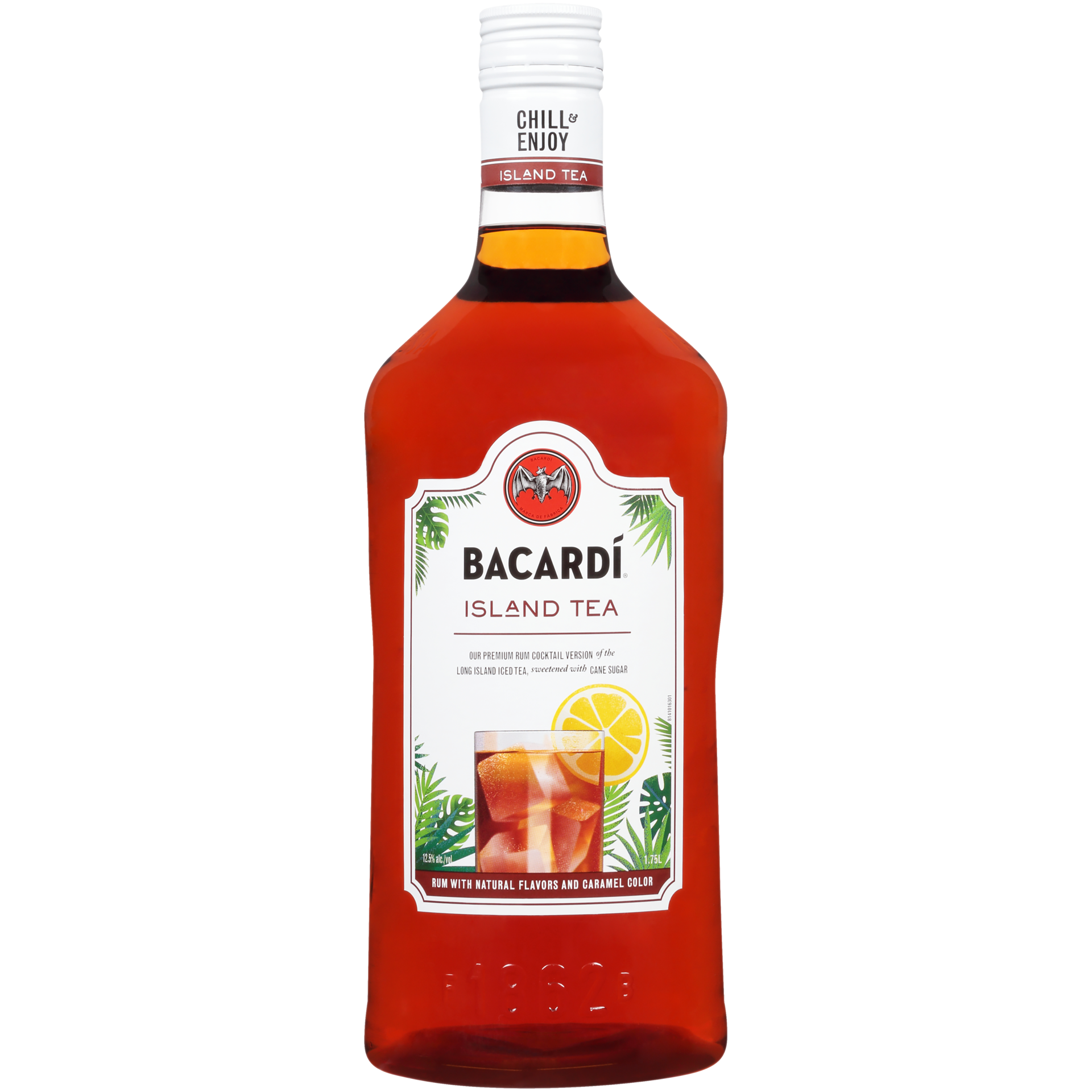 slide 4 of 5, Bacardí Bacardi Island Tea Ready To Serve Premium Rum Cocktail, Gluten Free 12.5% 175Cl/1.75L, 1.75 liter