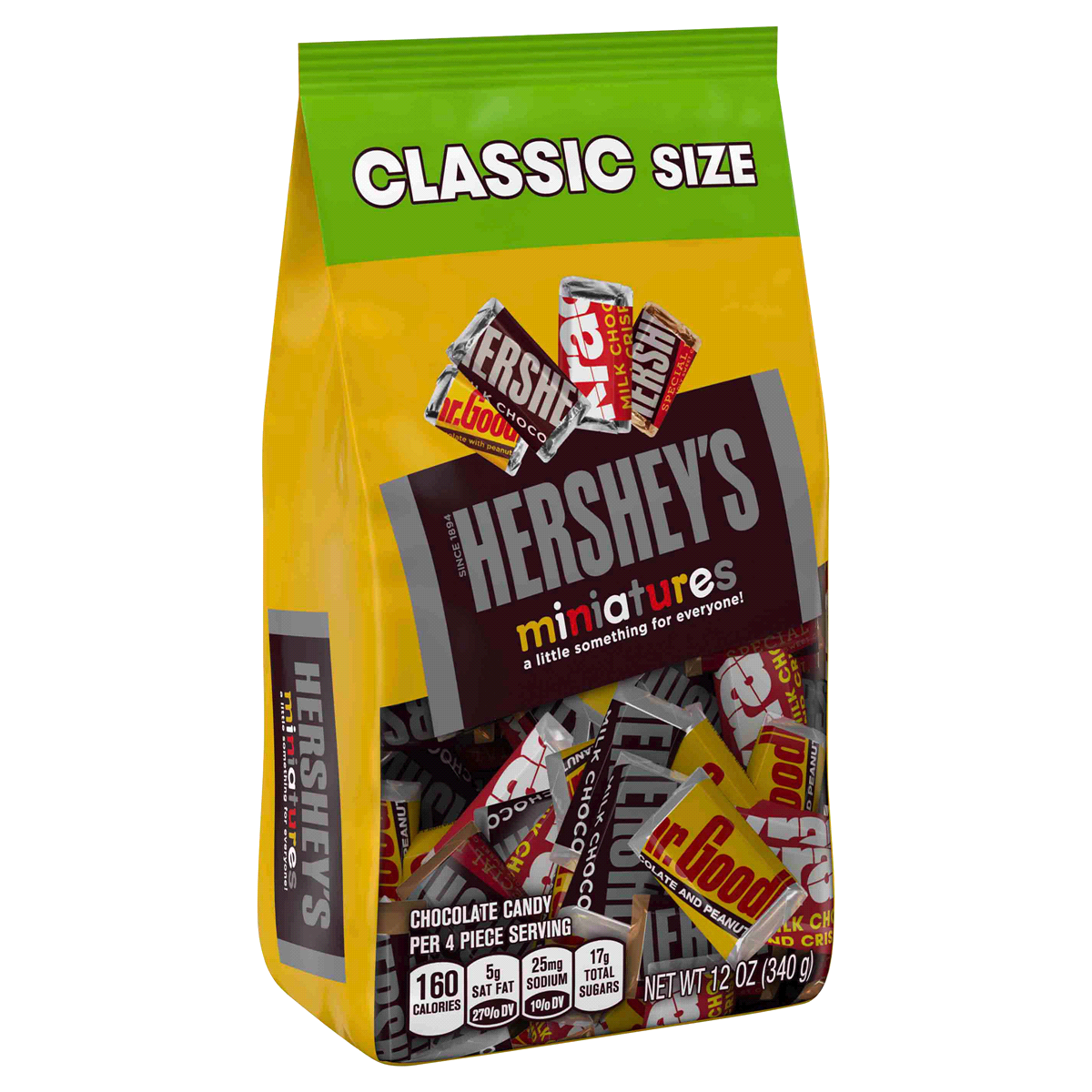slide 7 of 9, Hershey's Miniatures Chocolate Candy Assortment Bag, 12 oz