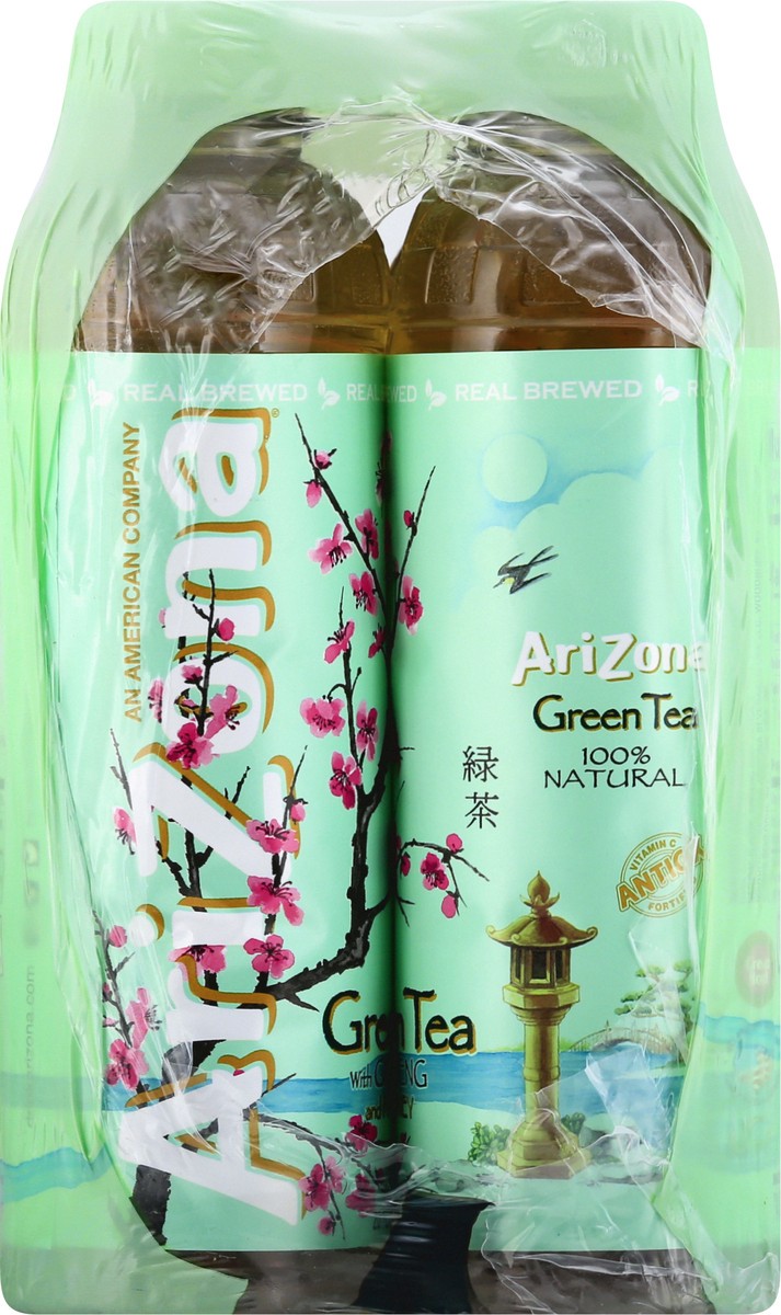slide 2 of 9, AriZona With Ginseng and Honey Green Tea - 6 ct, 6 ct