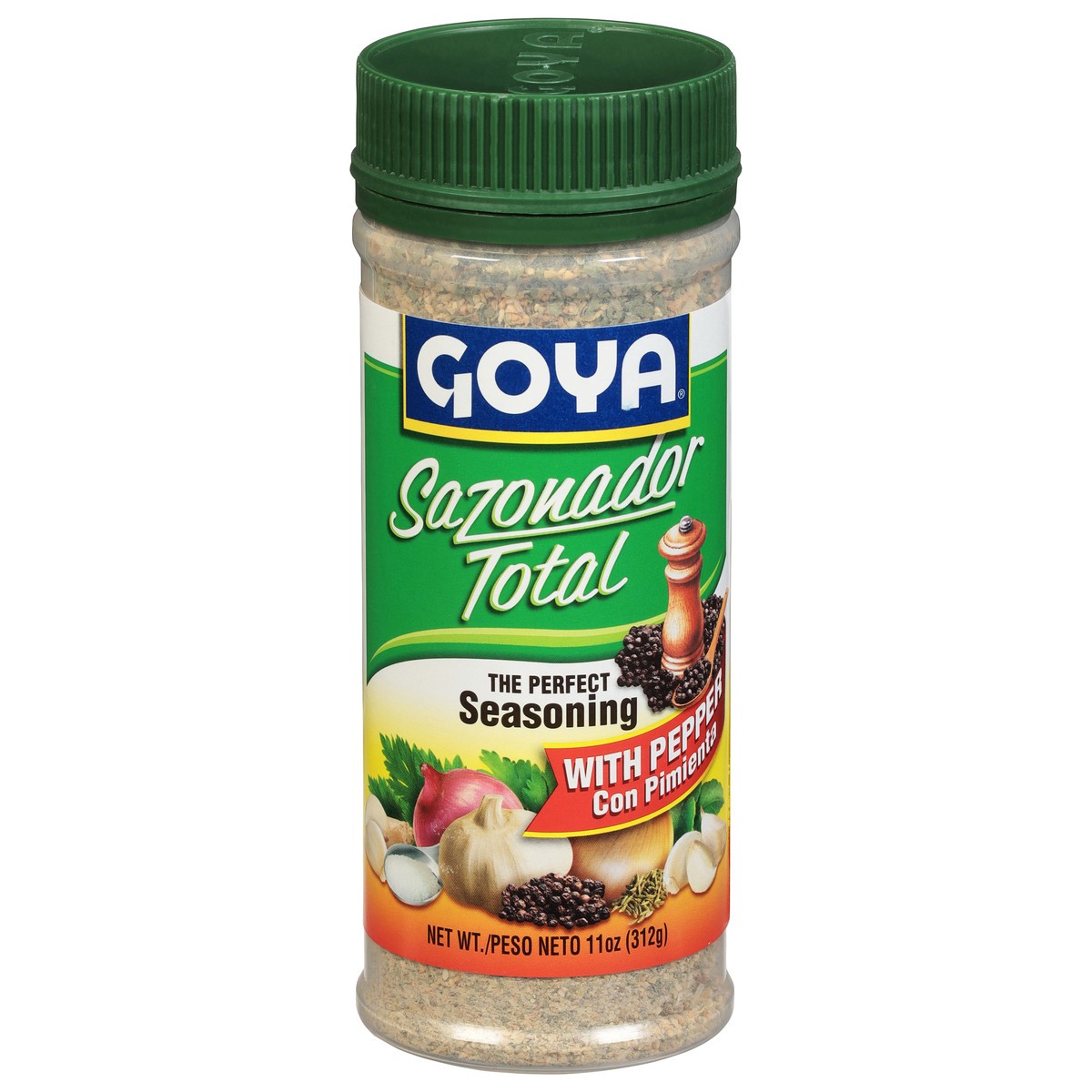 slide 1 of 1, Goya Sazonador Total Seasoning with Pepper 11 oz, 11 oz