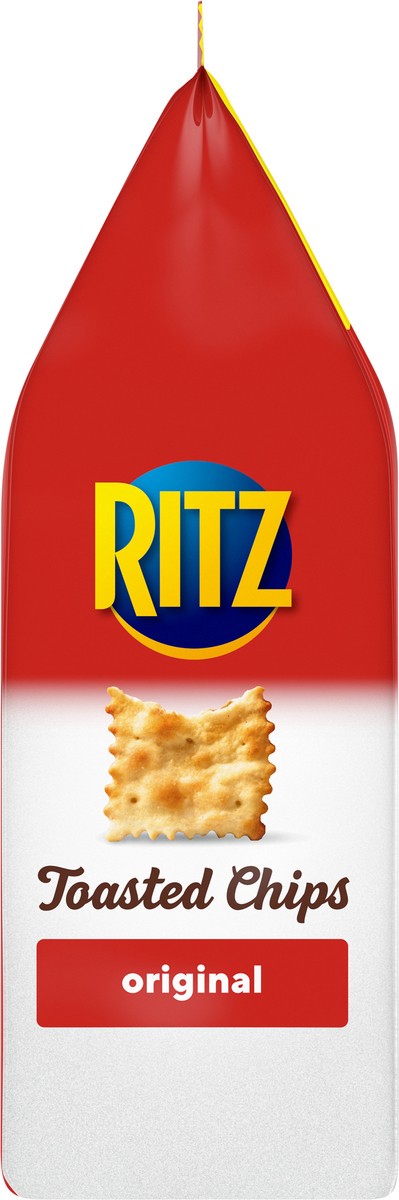 slide 2 of 9, RITZ Toasted Chips Original Crackers, Party Snacks, Family Size, 11.4 oz, 11.4 oz