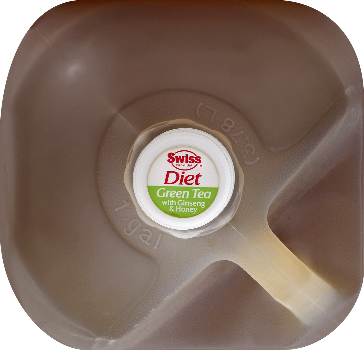 slide 3 of 4, Swiss Premium Diet Green Tea with Ginseng & Honey - 1 Gallon Plastic Jug - 1 gal, 1 gal