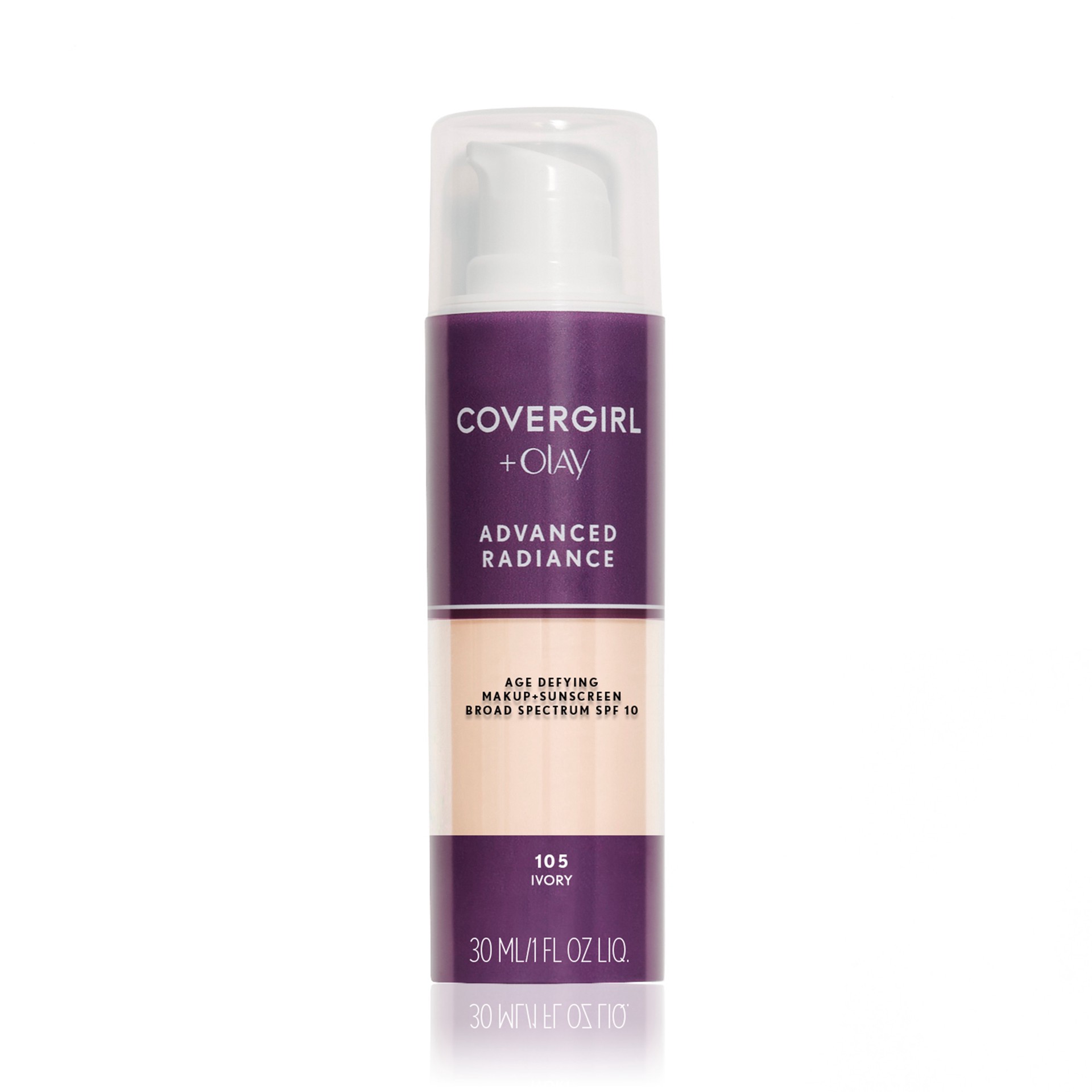 slide 1 of 3, Covergirl COVERGIRL Advanced Radiance Liquid Foundation- Ivory, 1 fl oz