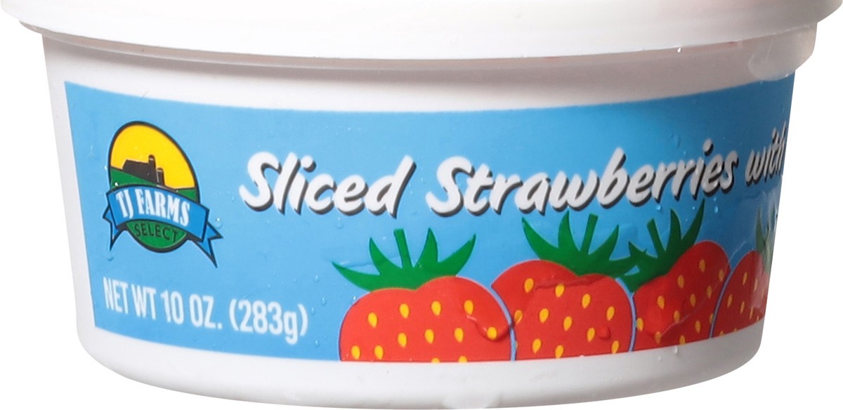 slide 11 of 14, TJ Farms Select Sliced Strawberries with Sugar 10 oz, 10 oz