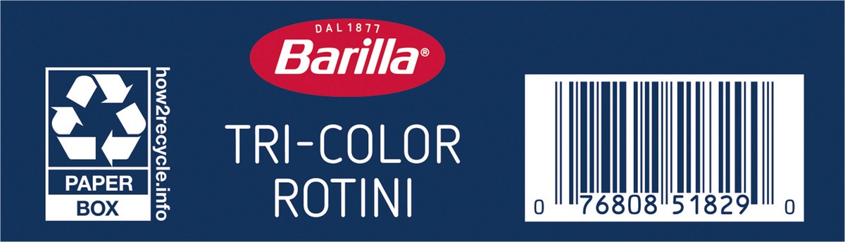 slide 4 of 9, Barilla Tri-Color Rotini Pasta, 12 oz