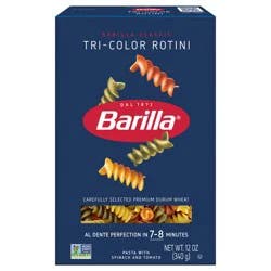 Barilla Tri-Color Rotini Pasta 12 oz Non-GMO, Kosher Certified
