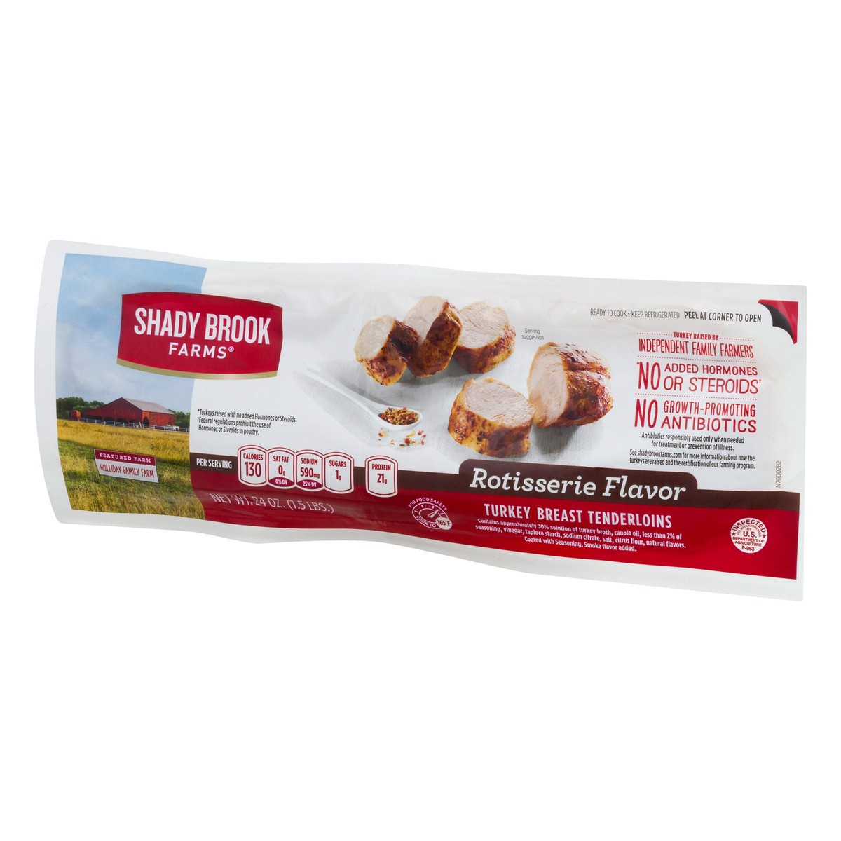 slide 8 of 10, Shady Brook Farms Rotisserie Flavor Turkey Breast Tenderloins, 24 oz