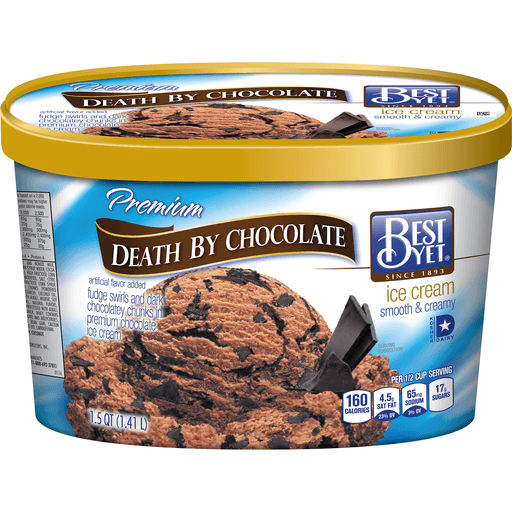 slide 1 of 1, Best Yet Death By Chocolate Ice Cream, 48 fl oz