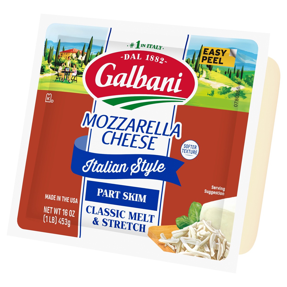 slide 3 of 9, Galbani Italian Style Mozzarella Cheese 16 oz, 16 oz