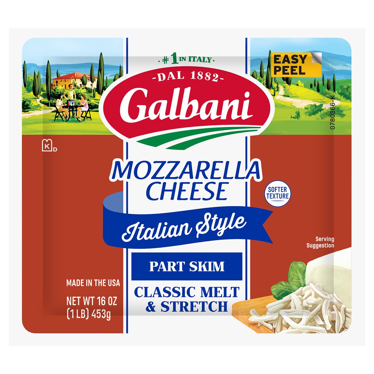slide 1 of 9, Galbani Italian Style Mozzarella Cheese 16 oz, 16 oz