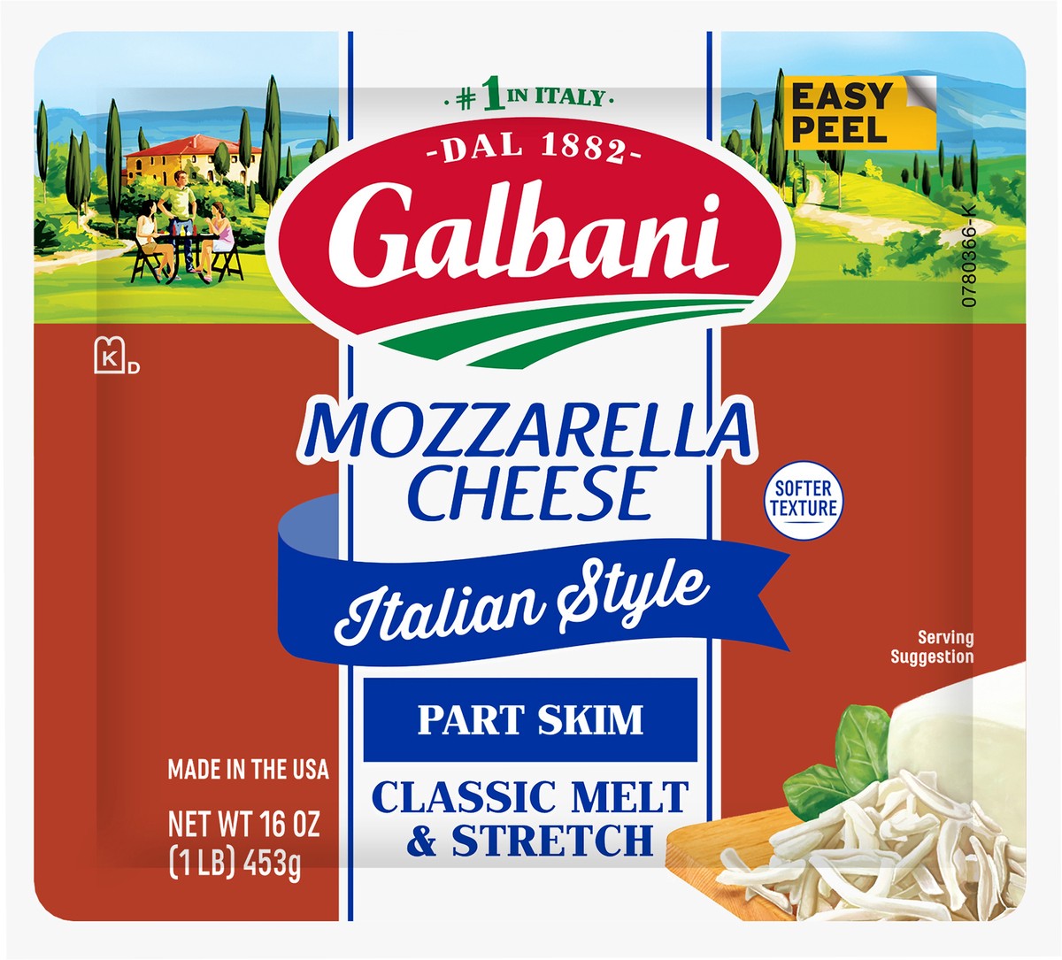 slide 6 of 9, Galbani Italian Style Mozzarella Cheese 16 oz, 16 oz