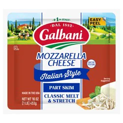 Galbani Italian Style Part-Skim Mozzarella Cheese 16 oz
