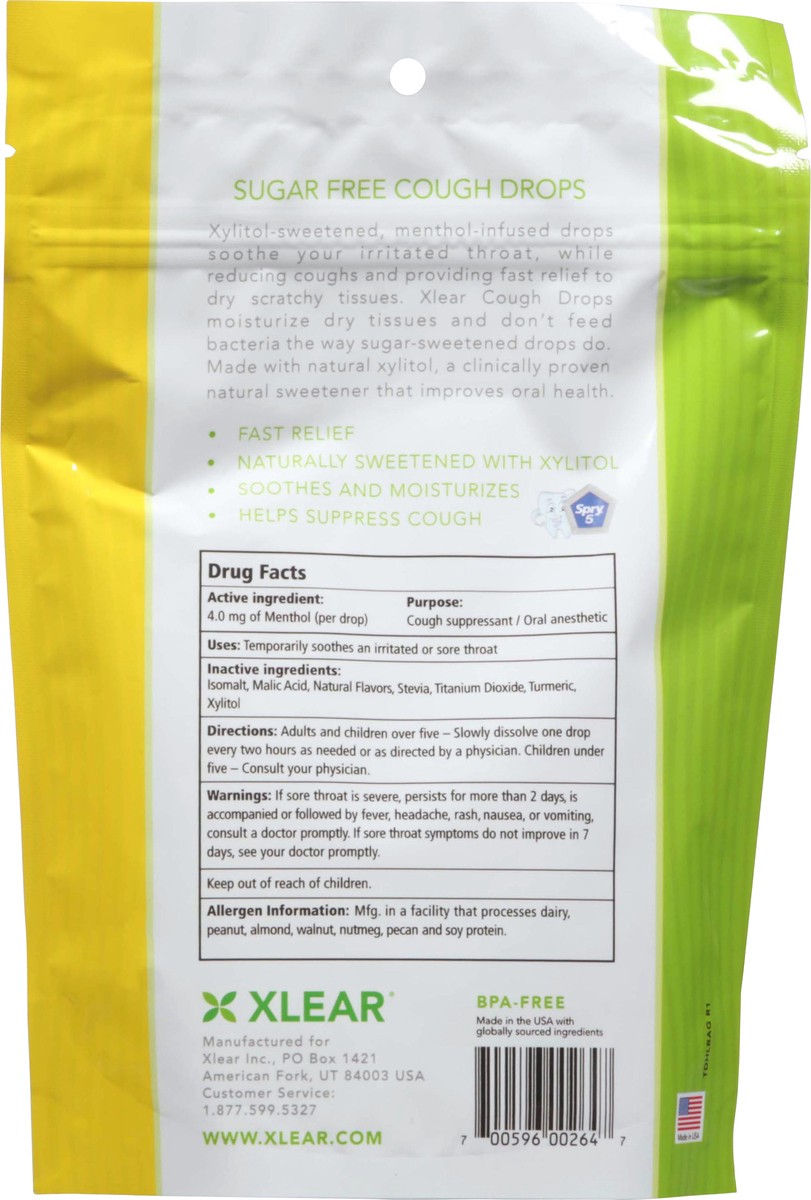 slide 3 of 9, Xlear Sugar Free Honey Lemon Cough Drops with Xylitol 30 Drops, 30 ct