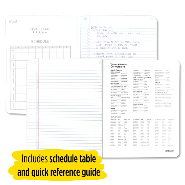 slide 12 of 25, Mead Five Star College Ruled Composition Notebook, 1 ct