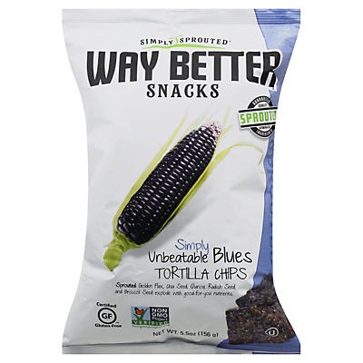 slide 1 of 1, Way Better Snacks Simply Unbeatable Blues Tortilla Chips, 5.5 oz