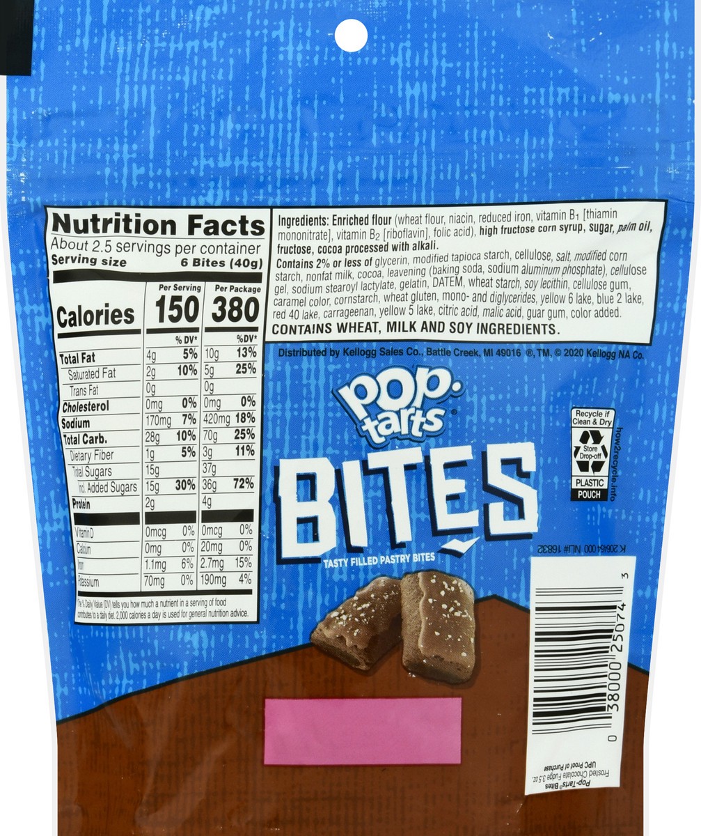 slide 10 of 10, Pop-Tarts Pop Tarts Pastry Bites, Frosted Chocolatey Fudge, 3.5 oz