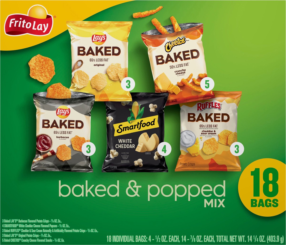 slide 10 of 12, Frito-Lay Baked & Popped Mix, 18 ct