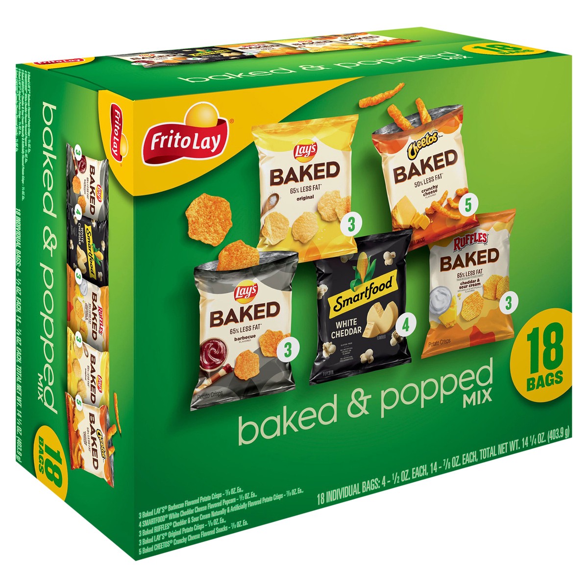 slide 9 of 12, Frito-Lay Baked & Popped Mix, 18 ct