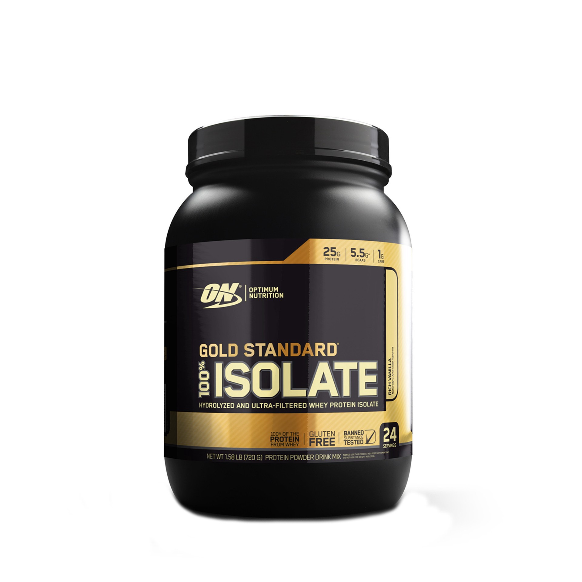 slide 1 of 2, Optimum Nutrition Gold Standard 100% Isolate - Rich Vanilla, 1 ct