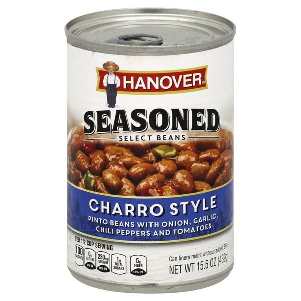 slide 1 of 1, Hanover Seasoned Pinto Charros Style Pinto Beans, 15.5 oz