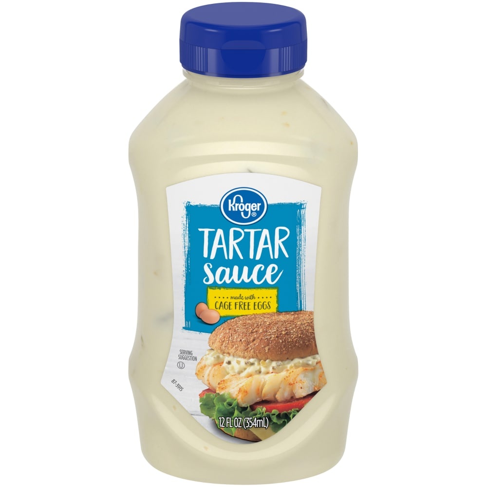 slide 1 of 1, Kroger Tartar Sauce, 12 fl oz