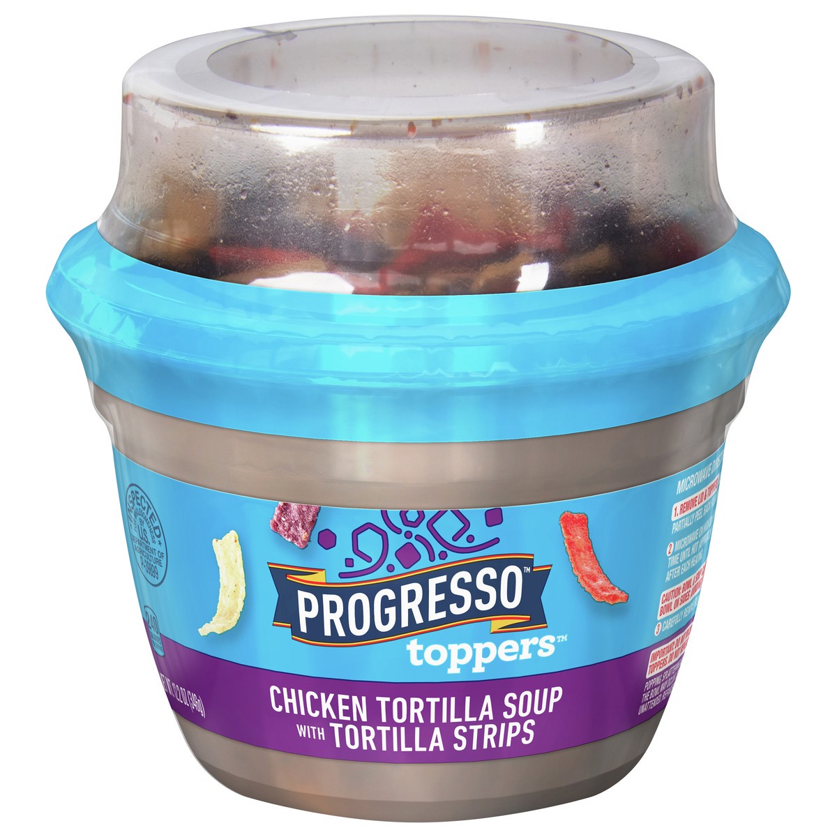 slide 1 of 1, Progresso Toppers, Chicken Tortilla Soup, 12.2 ounces, 12.2 oz