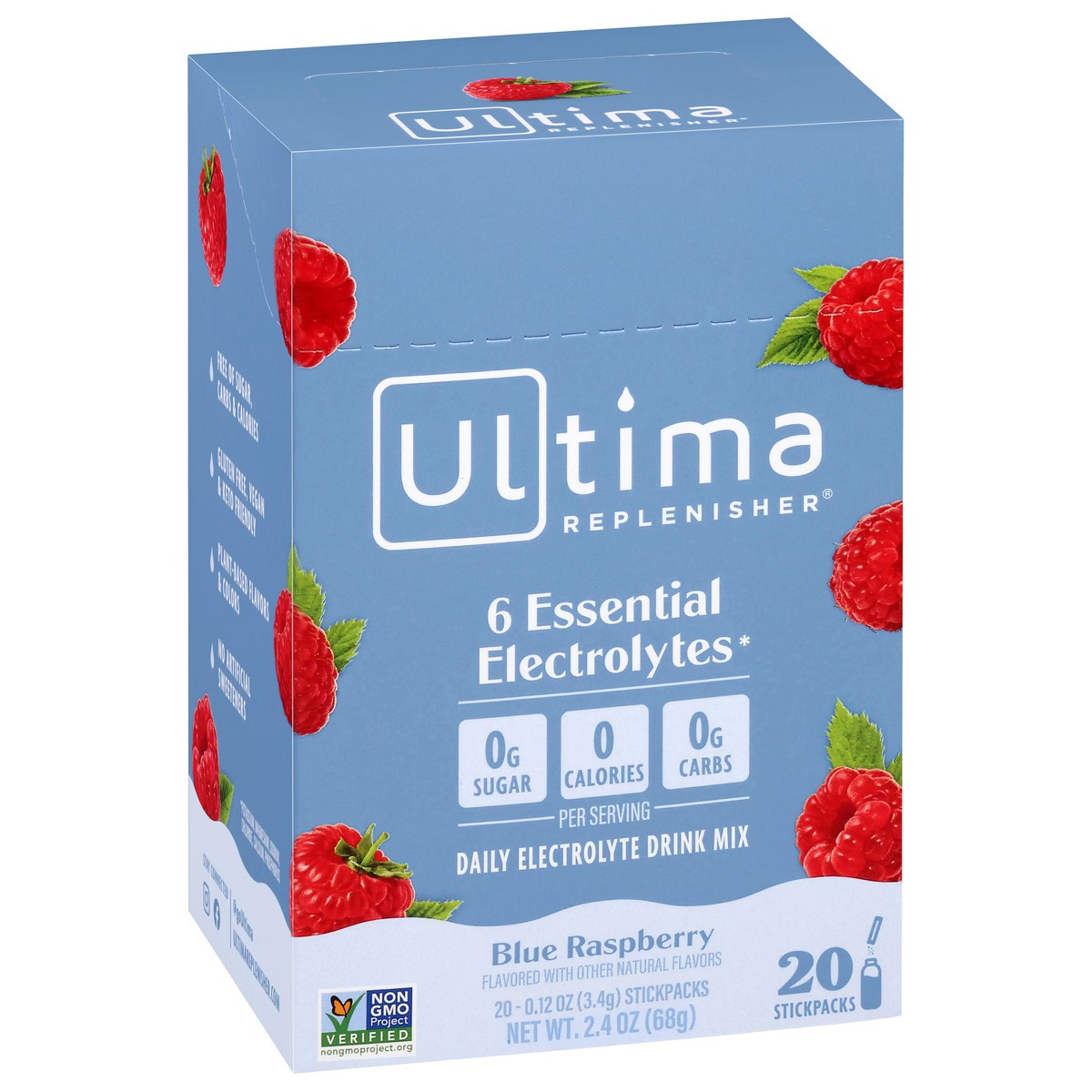 slide 2 of 15, Ultima Replenisher Electrolyte Drink Mix, 20 ct