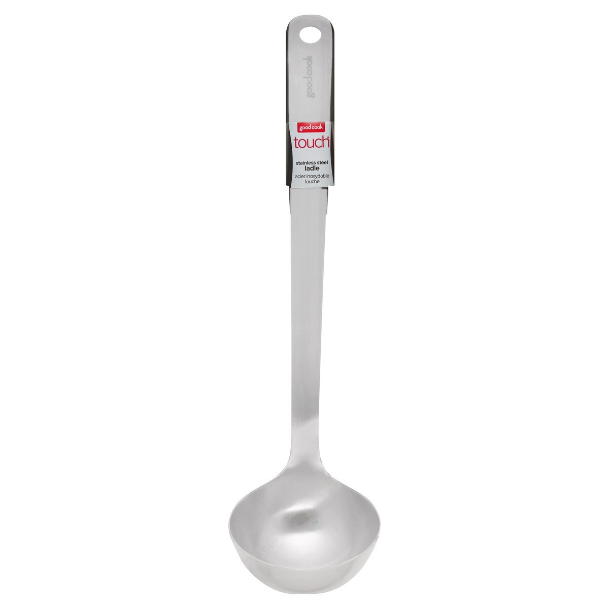 slide 1 of 2, Good Cook Touch Stainless Steel Ladle, 1 ct