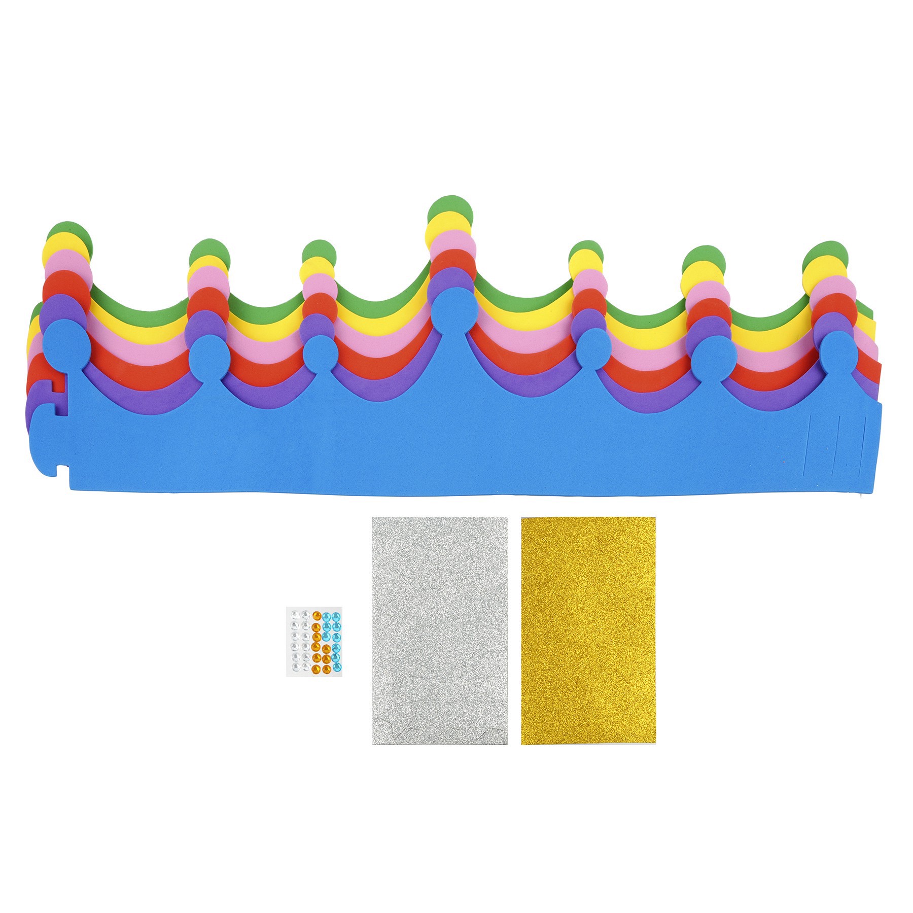 slide 2 of 2, Primary Foam Crown Kit By Creatology, 7 in x 10 in